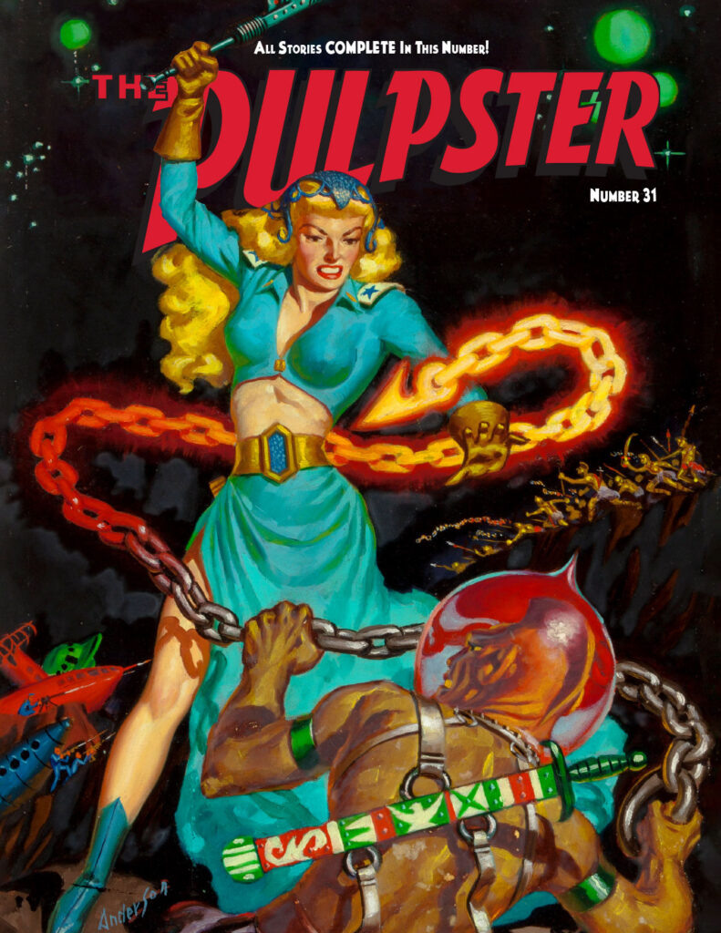 A preliminary cover for The Pulpster #31